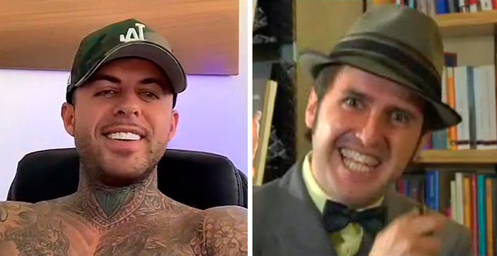 Este tío parece un personaje de una sit-com de MTV