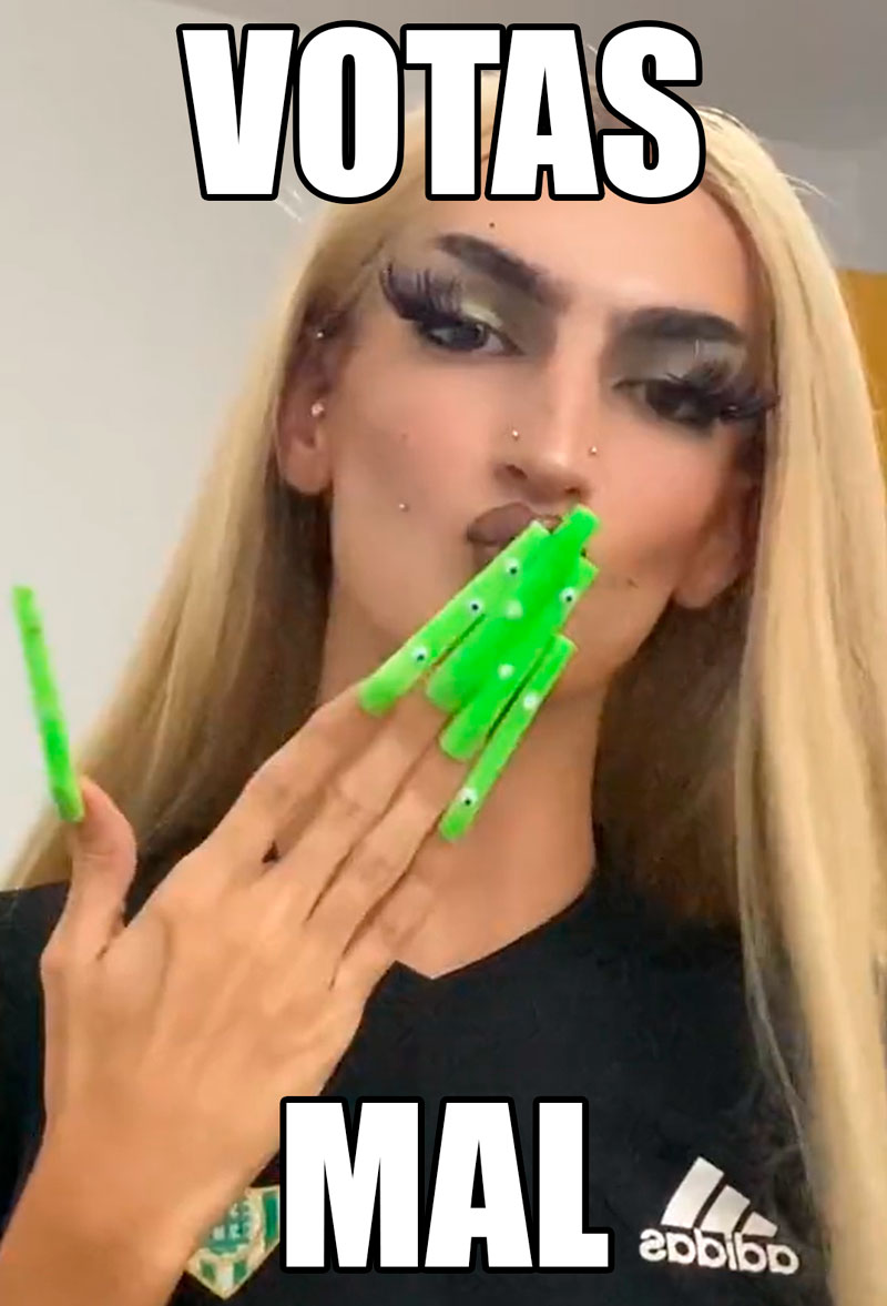 "Si eres mi amiga y vas a votar a la derecha..."