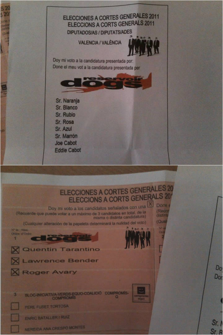 Ideas de papeletas originales para la gente que quiera votar nulo