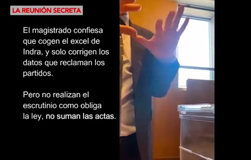 "Magistrado de la Junta Electoral de Asturias admite, en cámara oculta, que están incumpliendo la ley electoral"
