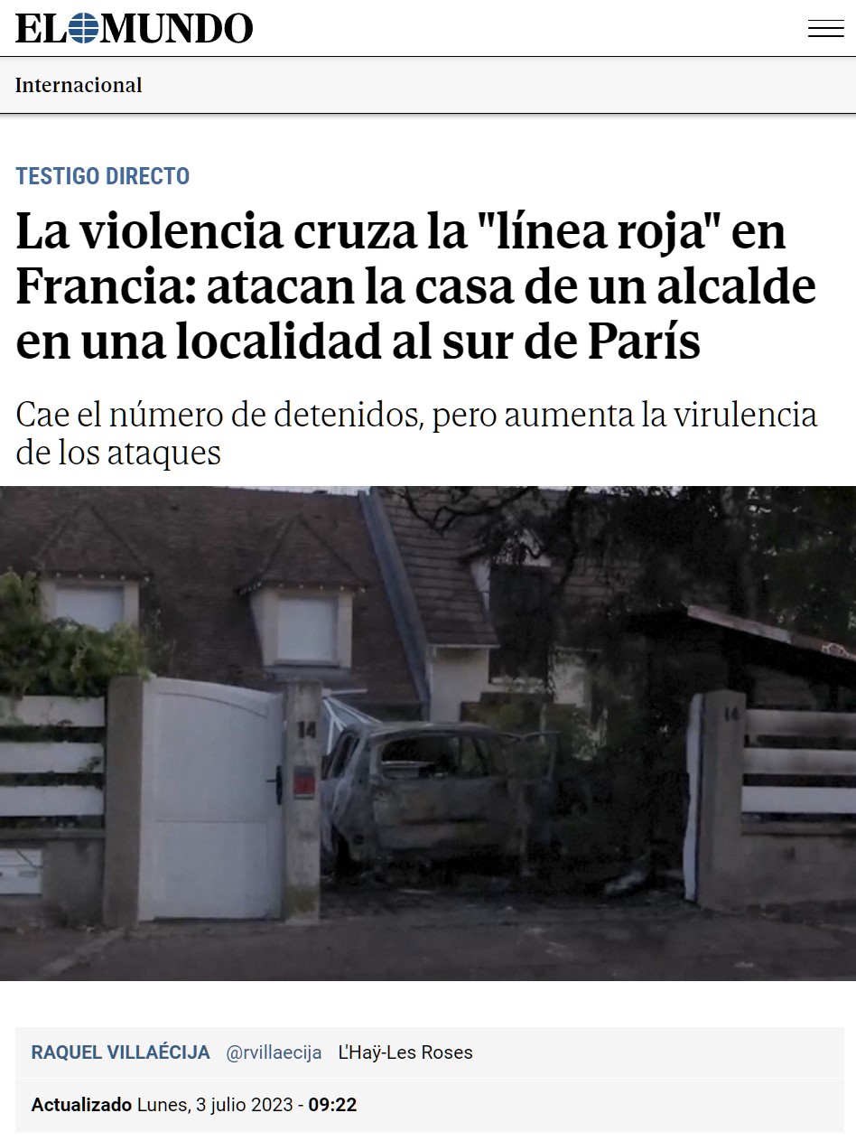 Los vándalos franceses acaban de cruzar "la línea roja".