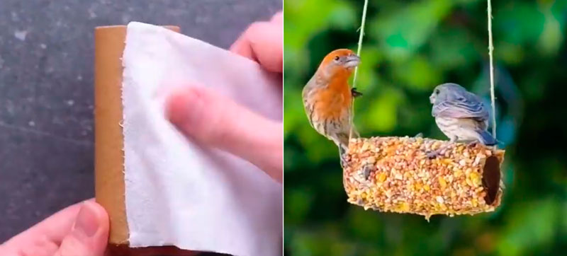 Ideas para reciclar los cartones de los rollos de papel