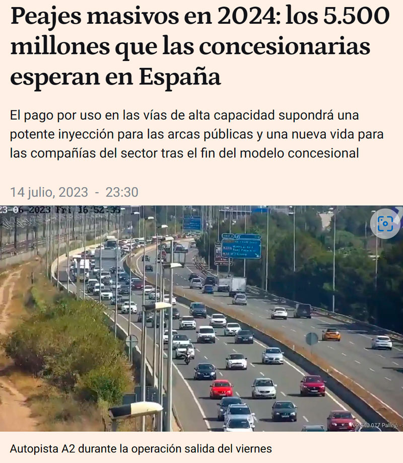 Se viene el "Pay Per Drive"