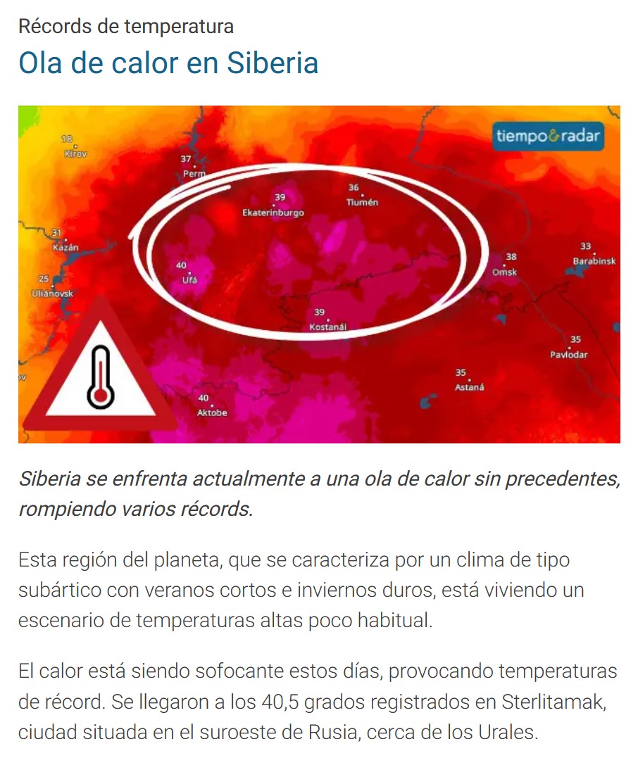 Moraleja: el calentamiento global va a romper cada vez más familias.