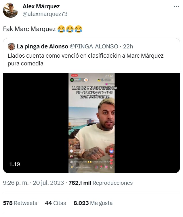 Llados cuenta cómo venció en clasificación a Marc Márquez.