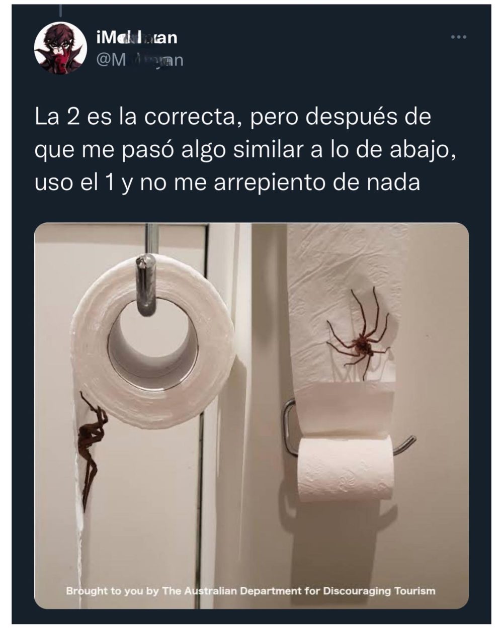 ¿Cuál es la orientación correcta del papel higiénico?