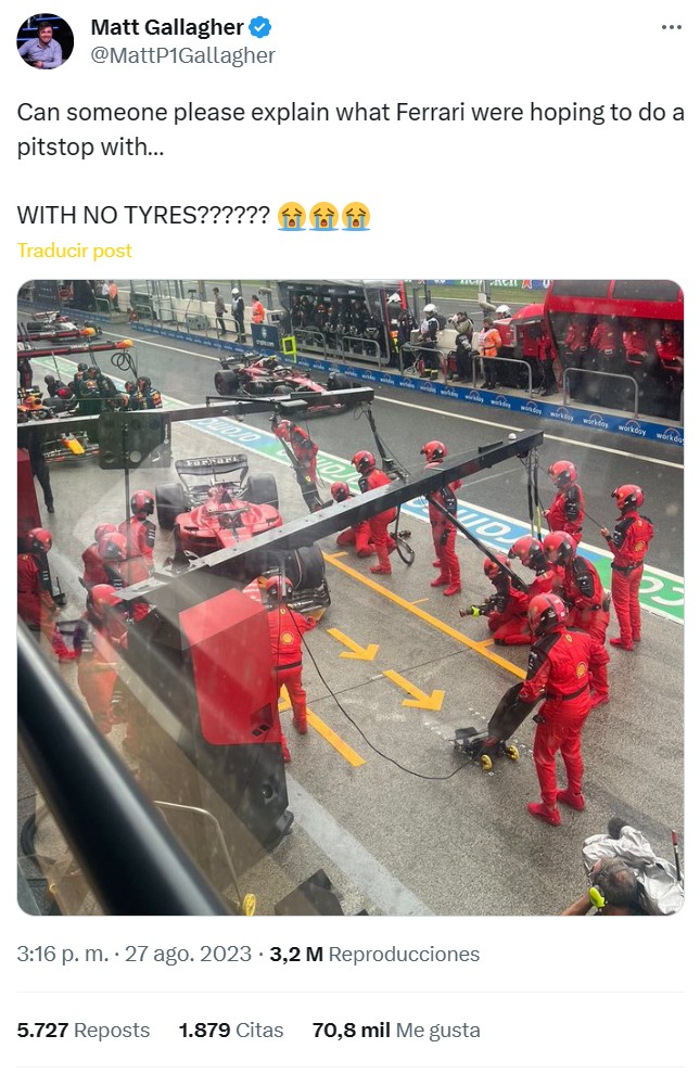 Nada define mejor los últimos años de Ferrari que este pit-stop sin neumáticos