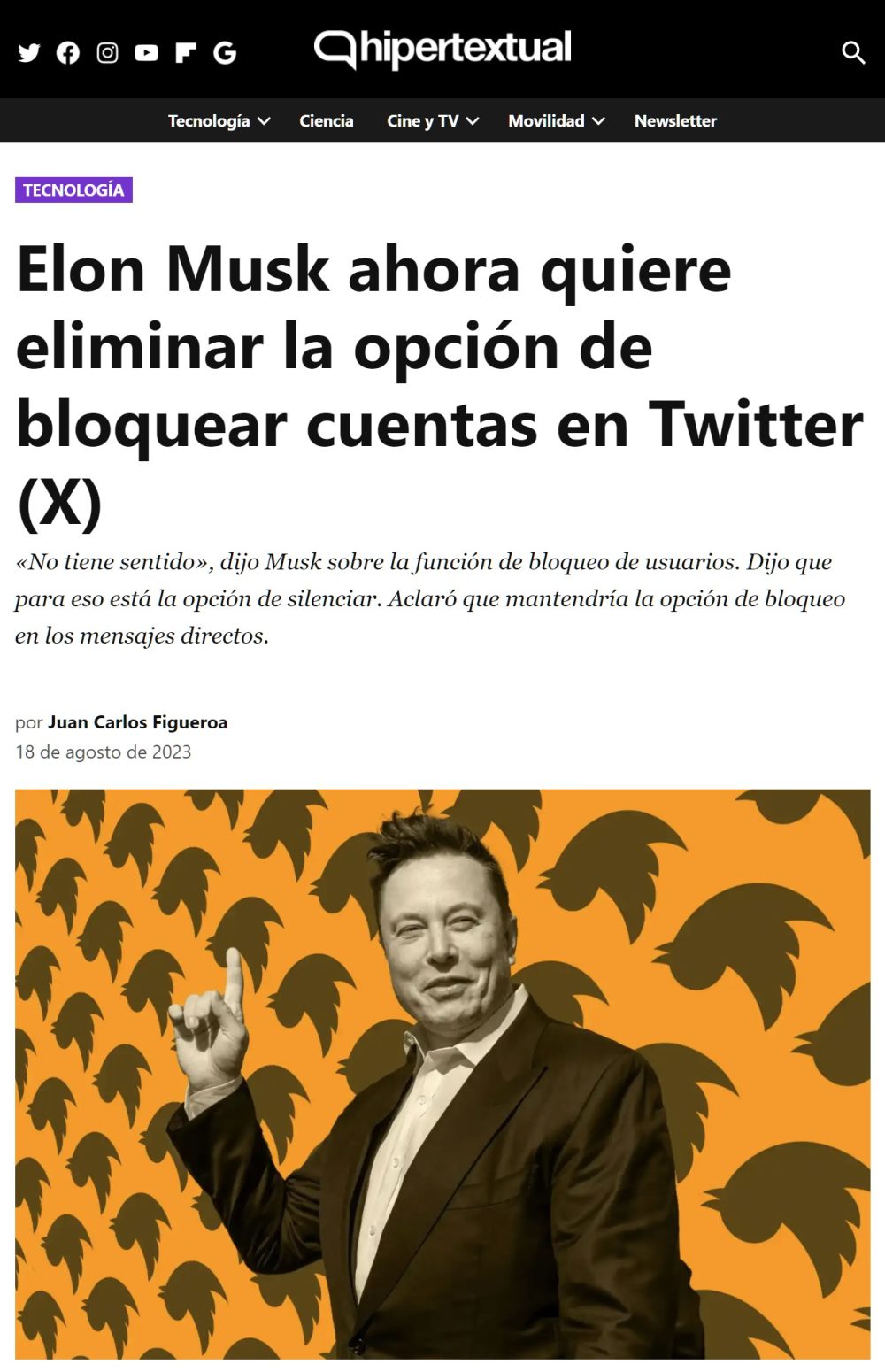 Elon Musk quiere pinchar las cámaras de eco de Twitter