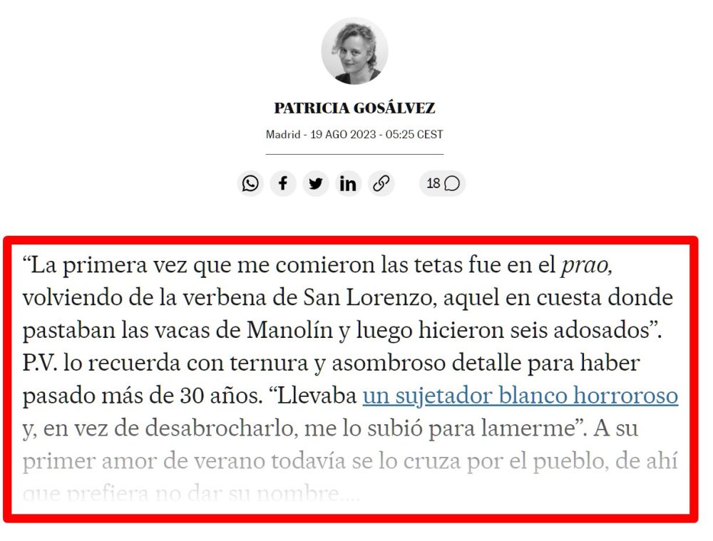 Como agosto dure 2 o 3 días más, El País se nos convierte en Forocoches...