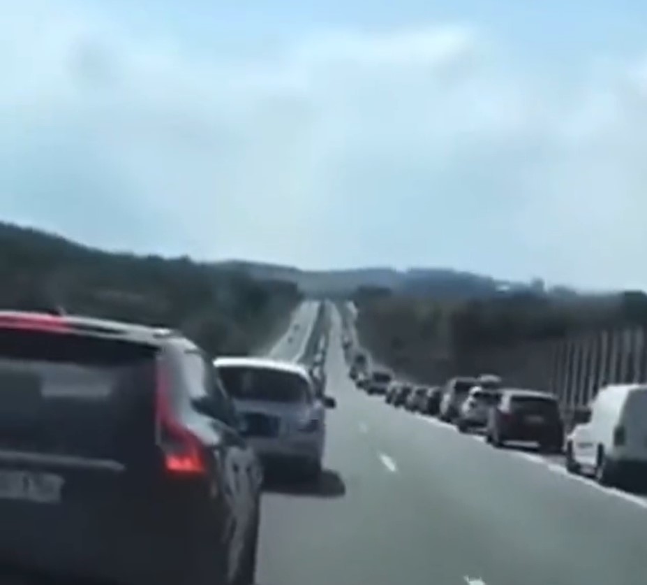 Esto es lo que pasa cuando hay un atasco en una autopista alemana