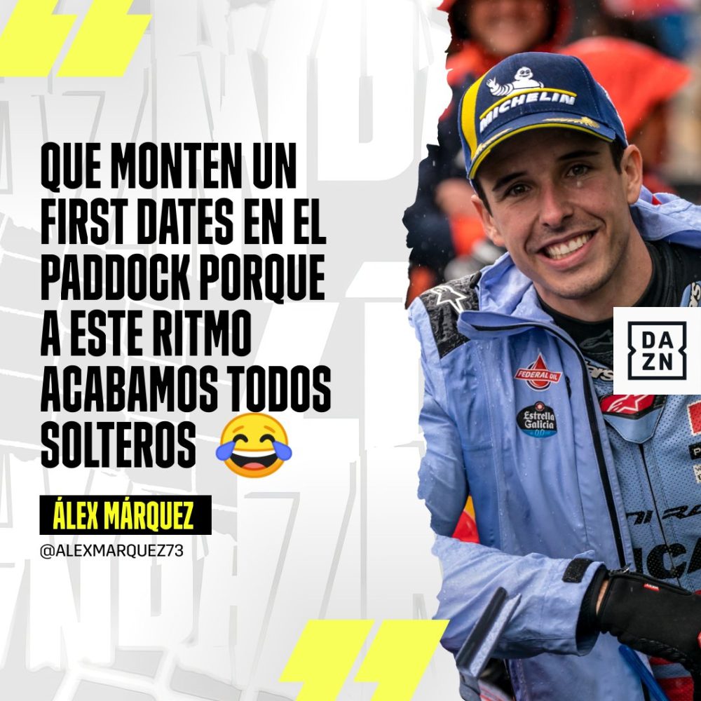 Álex Márquez, hermano de Marc Márquez, sugiere que abran un 'First Dates' porque el calendario de 2024 es tan largo que se van a quedar todos solteros.