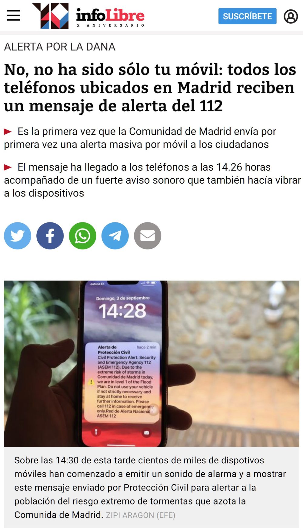 El Gobierno usa por primera vez el servicio con el cual puede meterse en los móviles de todos los españoles.