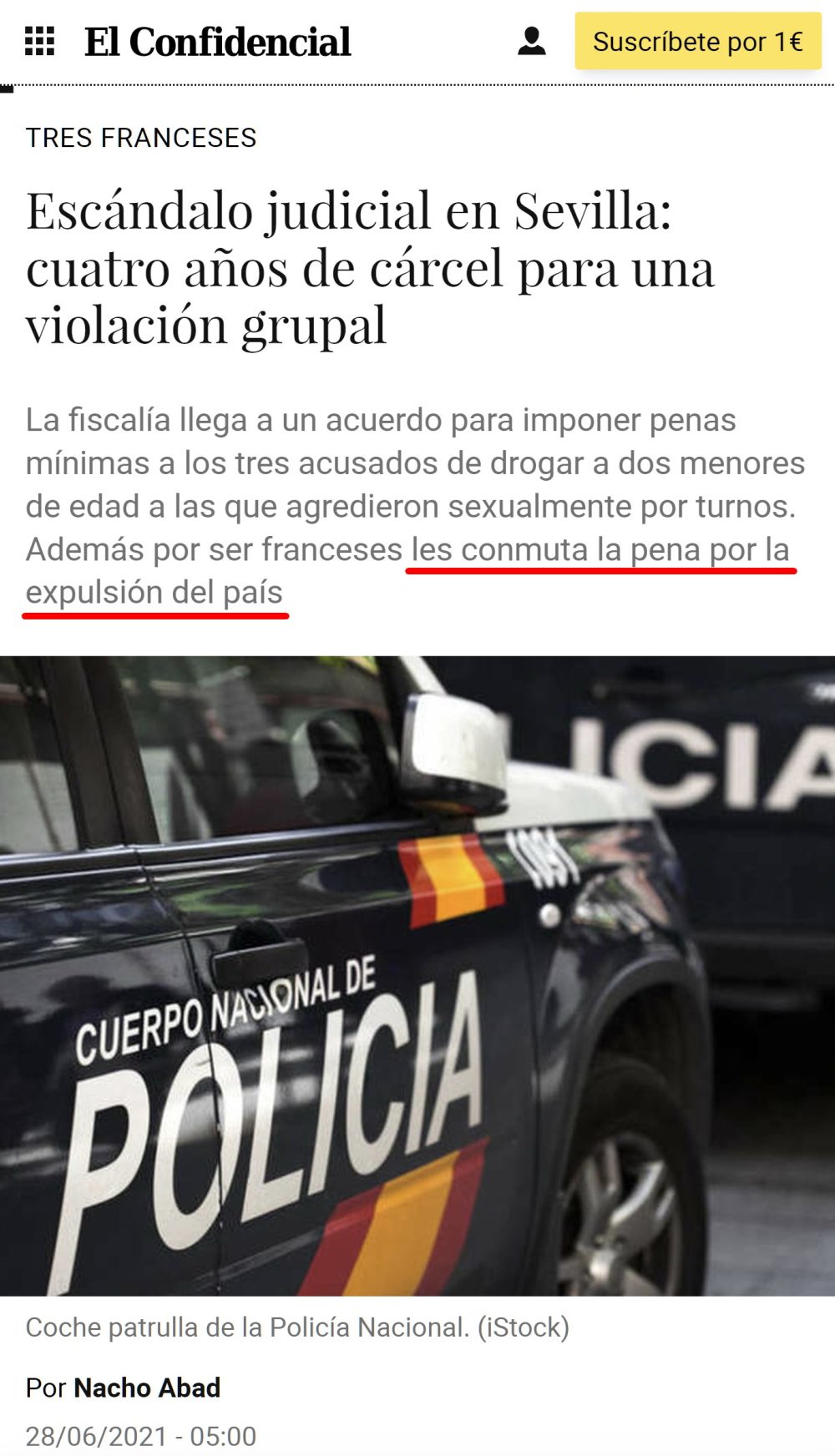 Resumen de la noticia: La fiscalía pacta con la abogada de la acusación, Celia Pulido, presidenta de Amuvi (una asociación feminista subvencionada), para que a 3 franceses les salga GRATIS drоgar, vioIar y grabar a 2 niñas de 15 y 16 años.