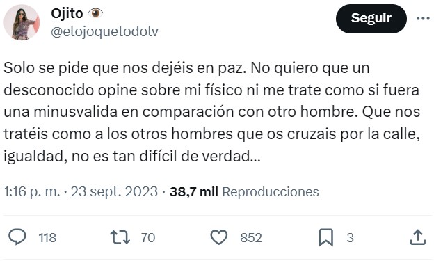 Calcula el límite cuando masculino tiende a machista.