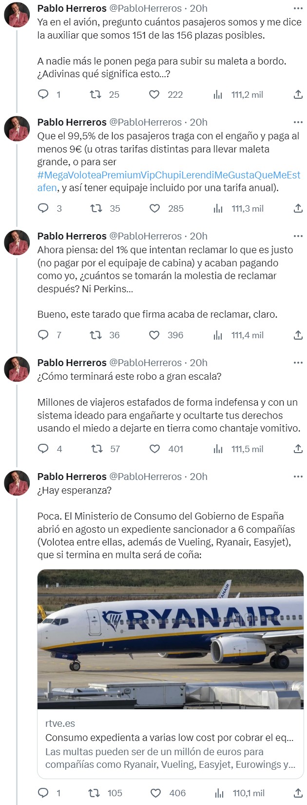 ¿Te han obligado a pagar por llevar equipaje de mano? Pues... es ilegal