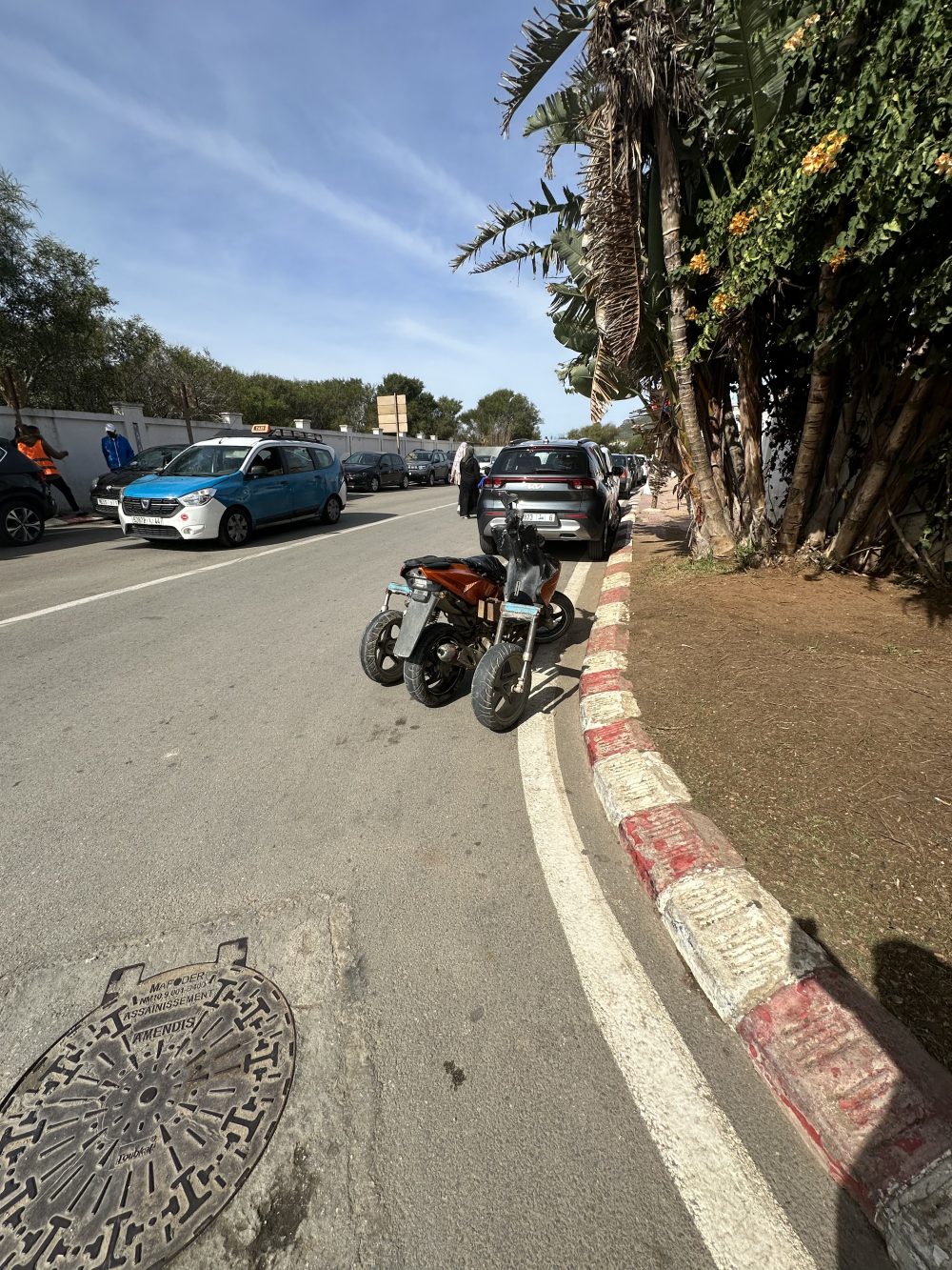 Un finolier que está de paso por Marruecos se ha topado con el prototipo de la Yamaha Amego Segarro.