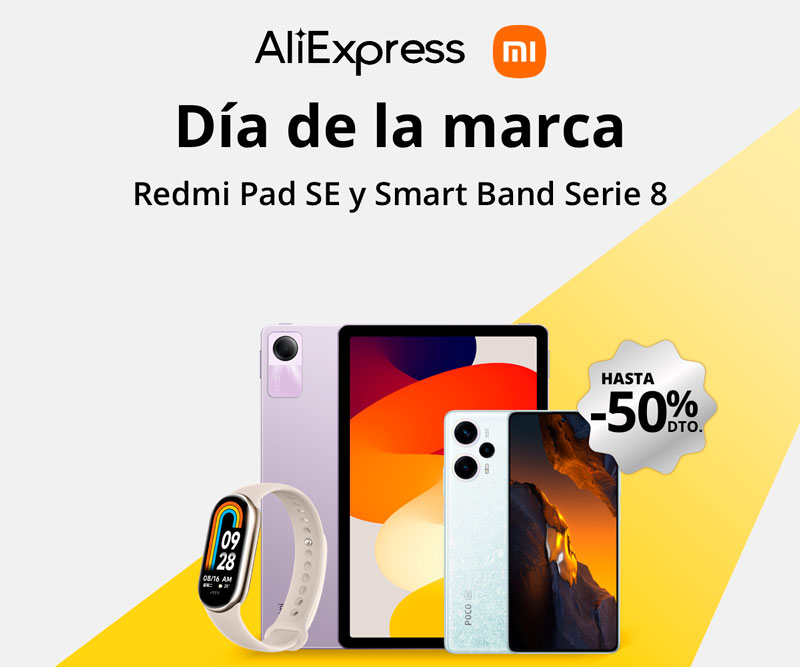 Hoy hay ofertas especiales en todos los productos de la marca Xiaomi en AliExpress | Hasta 50% de descuento