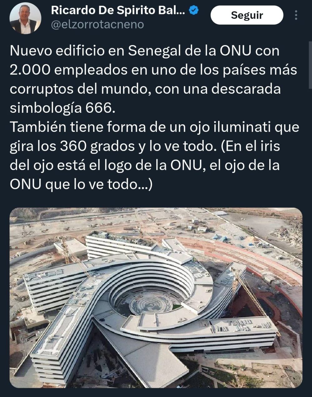El nuevo edificio SATÁNICO de la ONU en Senegal