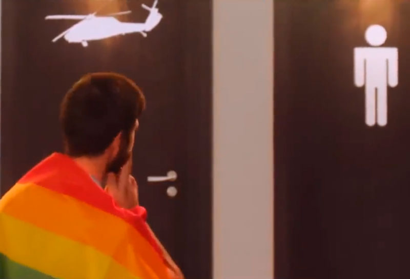 Anuncio "contra el lobby político LGTB" en las escuelas eslovacas realizado por el partido SMER de Robert Fico.