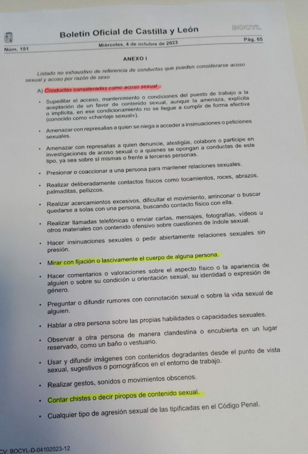 La "multa de un crédito por vioIación del estatuto de moralidad verbal" ya está aquí.