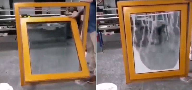 Ventanas que se vuelven opacas inspirándose en los relojes de arena