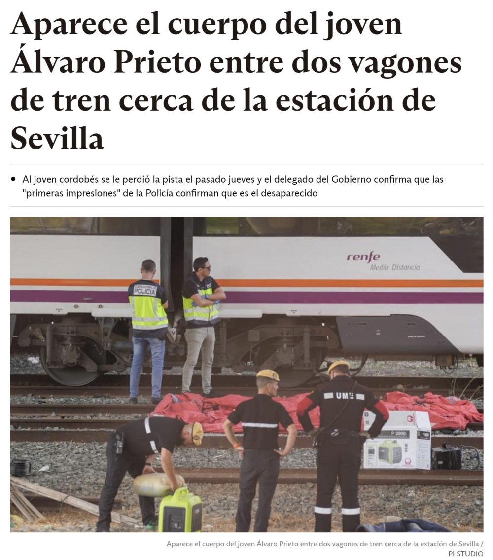 Encuentran entre los vagones de un tren el cuerpo del chico desaparecido en Córdoba