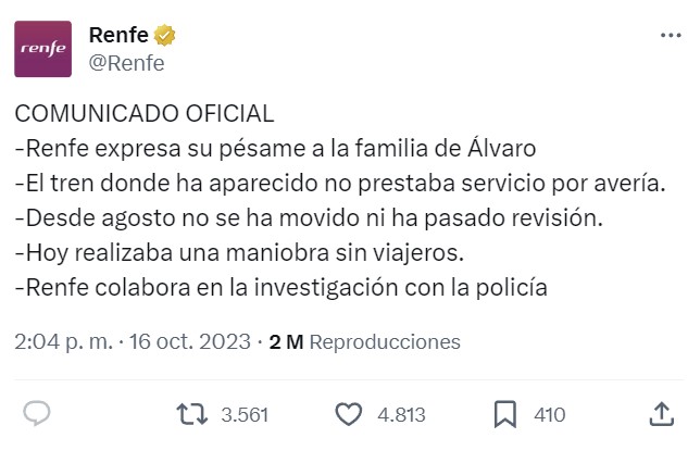 Encuentran entre los vagones de un tren el cuerpo del chico desaparecido en Córdoba