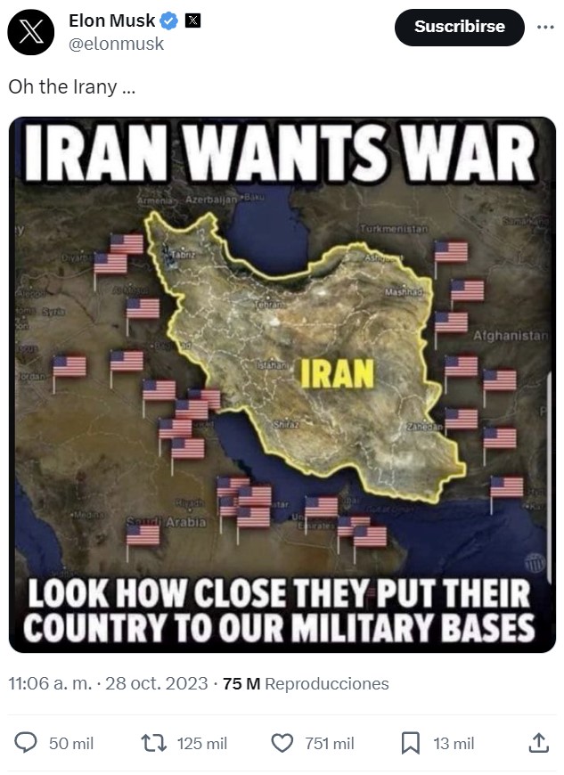 Elon Musk se ha levantado juguetón hoy...