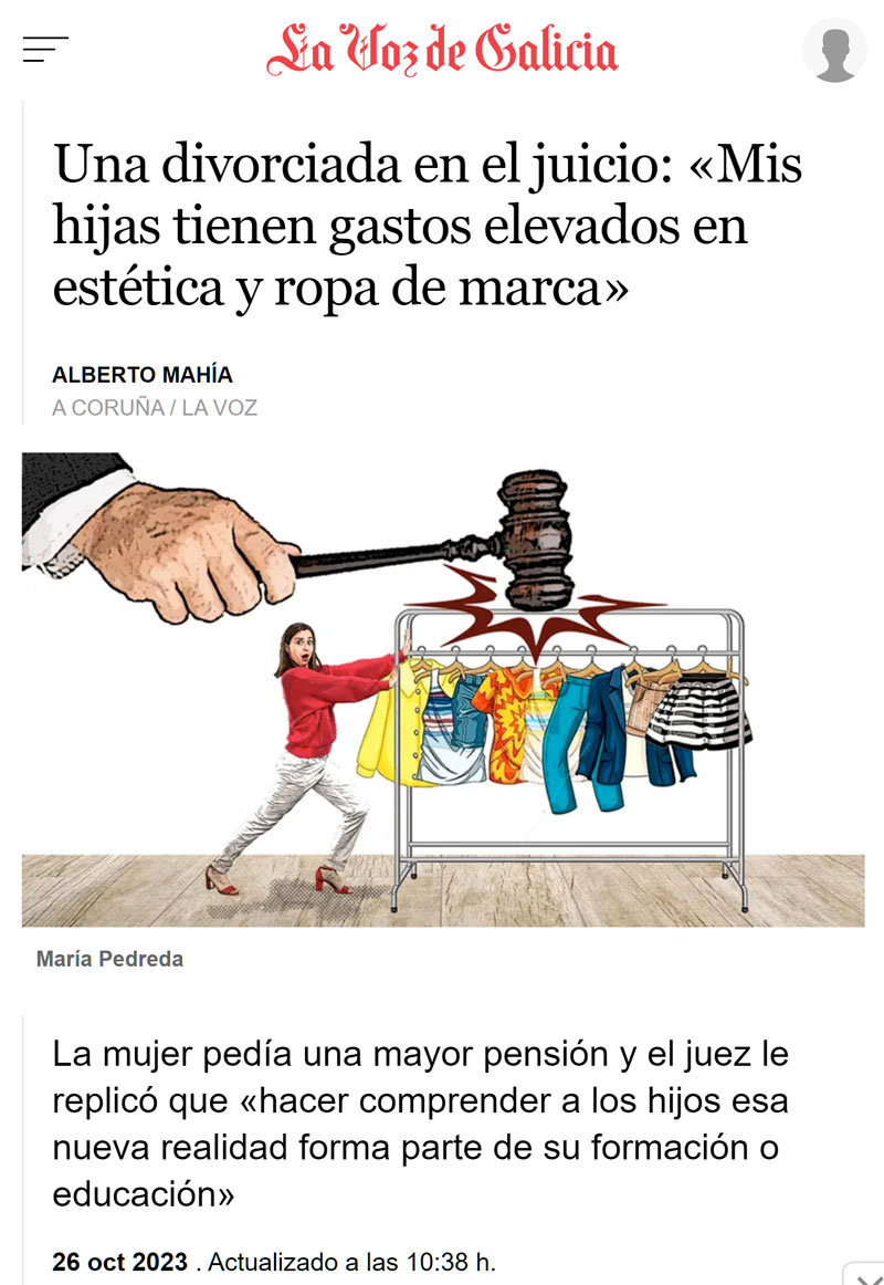 Pide una mayor pensión a su ex porque sus hijos "tienen gastos elevados en estética y ropa de marca"