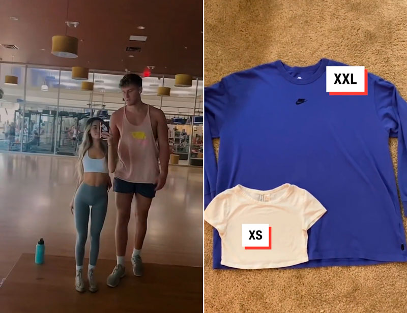 Así es la vida de una mujer de 1,58 metros que vive con un hombre de 2,10.