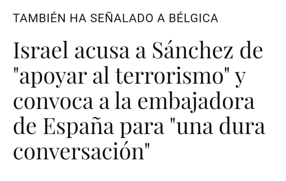 Pedro Sánchez: "Friendship ended with Netanyahu. Now Mahmud Abás is my best friend."
