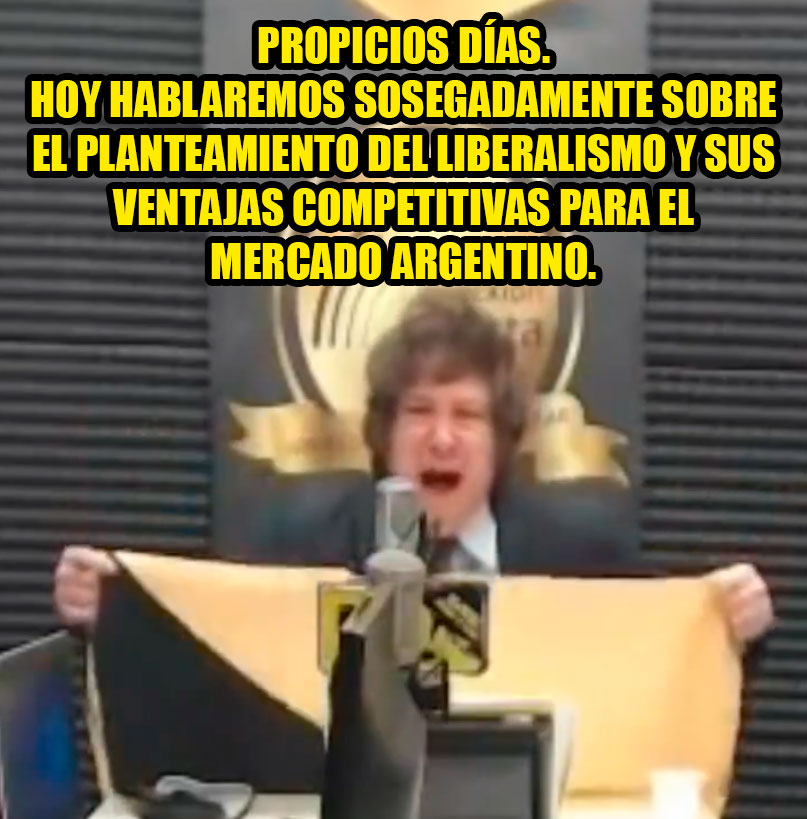 Con todos ustedes, el nuevo presidente de Argentina