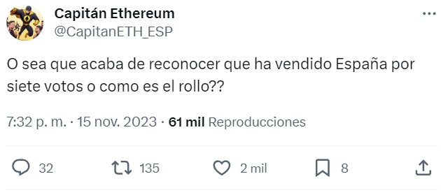 Sánchez a Feijóo: “Hubiera bastado con que mientras negociábamos nos dijeran: 'No sacrifiquen la unidad de España, no humillen a la Nación para conseguir esos 7 votos, aquí tienen los nuestros'”