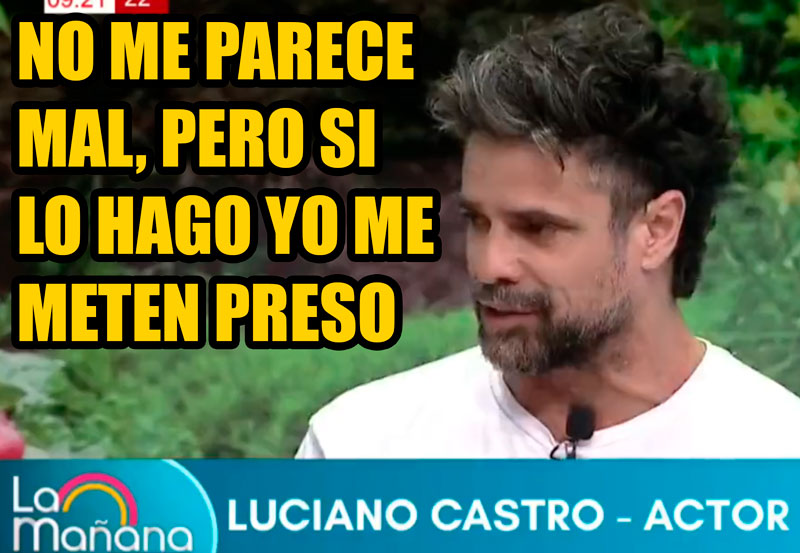 Un tal Luciano Castro es presentado como 'personaje sеxy' en un programa de TV y no duda en remarcar la hipocresía de esa situación.