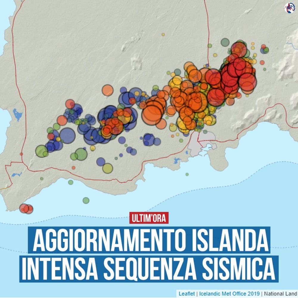El sonido de una intrusión de magma a través del suelo bajo la península de Reykjanes