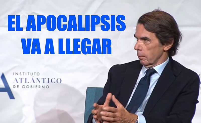 Aznar: "Se han cruzado todas las líneas rojas y estamos en territorio de crisis constitucional extraordinariamente grave. Sánchez es un peligro para la democracia"