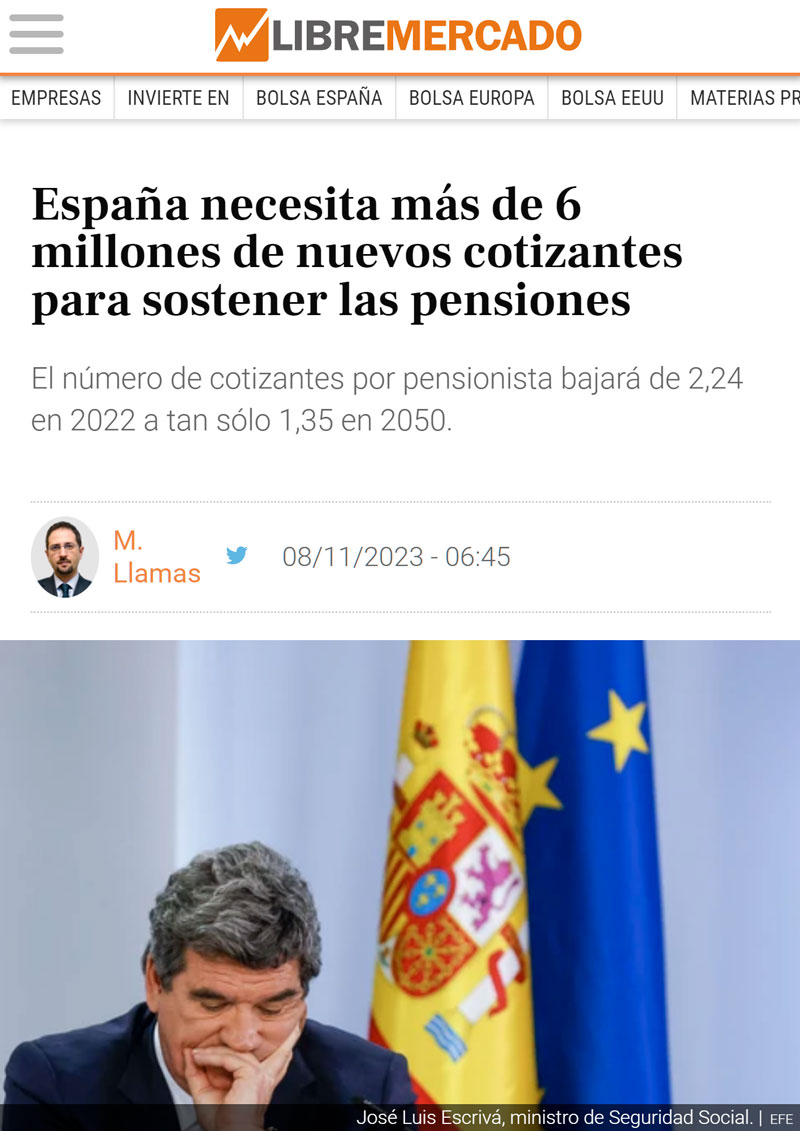 Necesitamos más de 6 millones de cotizantes nuevos para que el sistema de pensiones sea sostenible