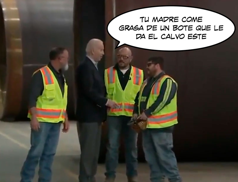 Biden: "Mira, mi Marina tiene un código para volar el mundo"