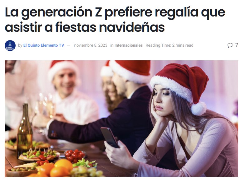 La generación Z prefiere trabajar en Navidad
