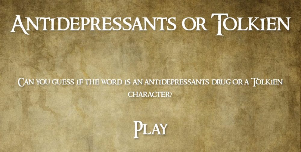 ¿Antidepresivo o personaje de Tolkien?