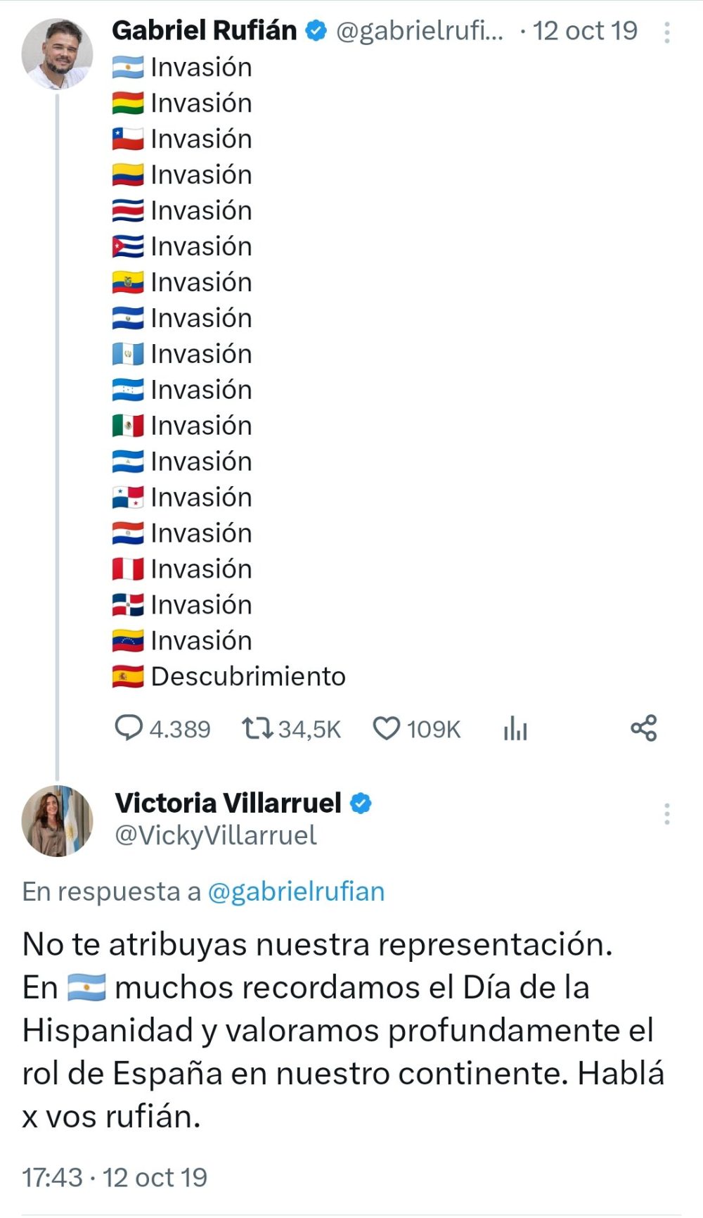 No conozco de nada a la nueva vicepresidenta de Argentina pero ya me cae bien