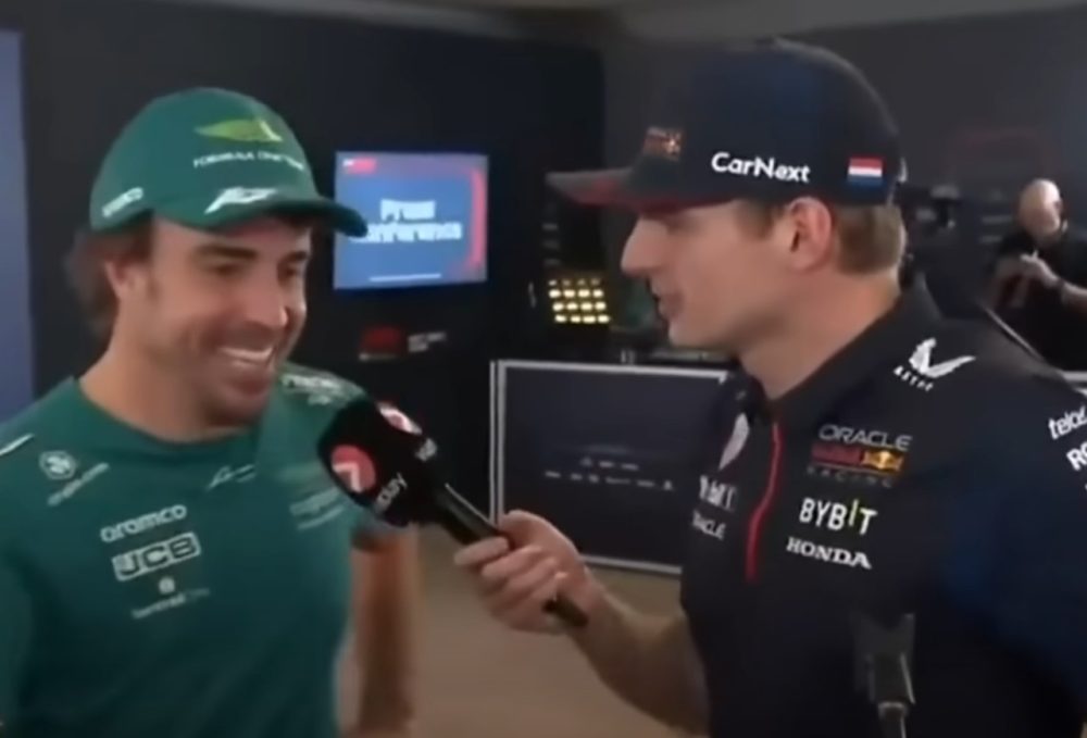 Max Verstappen entrevista a Fernando Alonso y demuestra que también en ese  ámbito puede ser muy bueno
