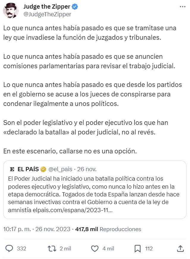El Poder Judicial ha iniciado una batalla política contra los poderes ejecutivo y legislativo, como nunca lo hizo antes