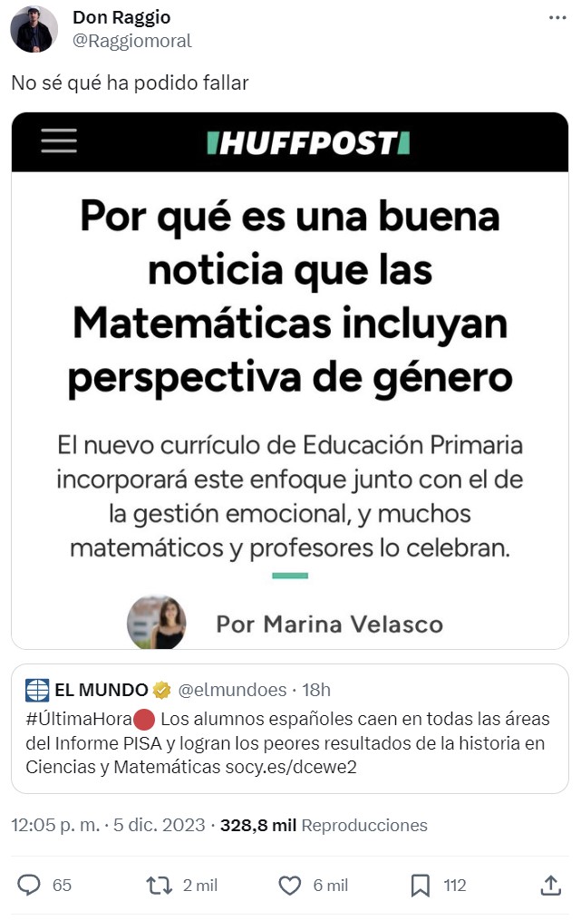 Los alumnos españoles caen en todas las áreas del informe PISA: peores resultados de la historia en Ciencias y Matemáticas