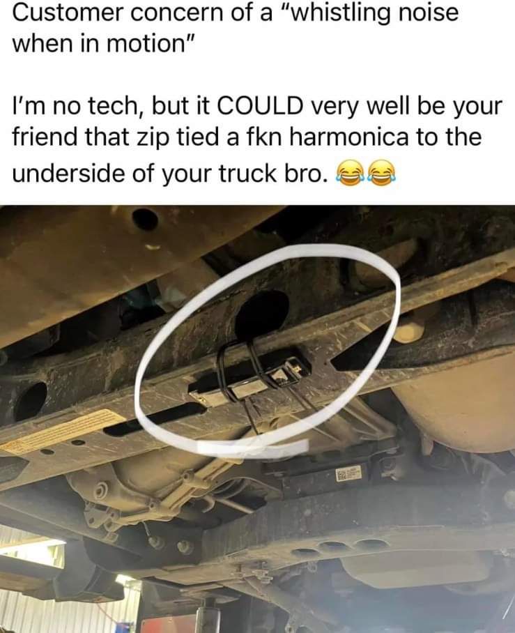 Persona va al mecánico quejándose de un "silbido cuando el coche va en marcha"