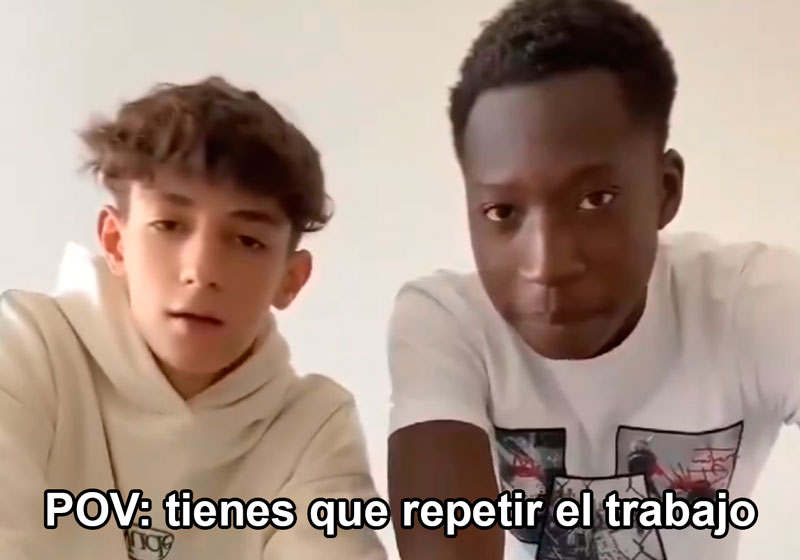 Trabajo de clase de inglés: grabarse haciendo una tortilla de patata.