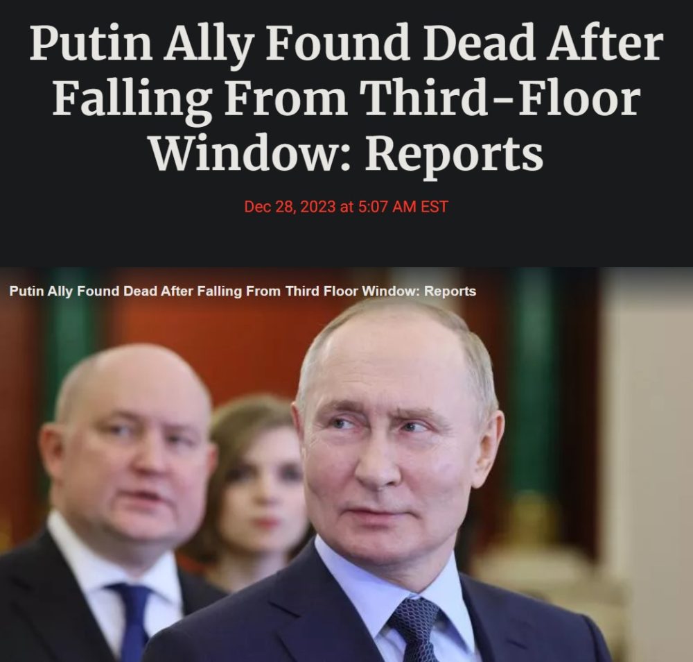 Aliado de Putin encontrado muerto después de caer desde una ventana del tercer piso