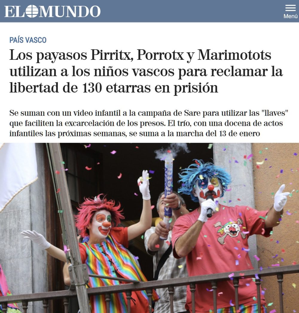 Payasos haciendo el payaso, pero mal