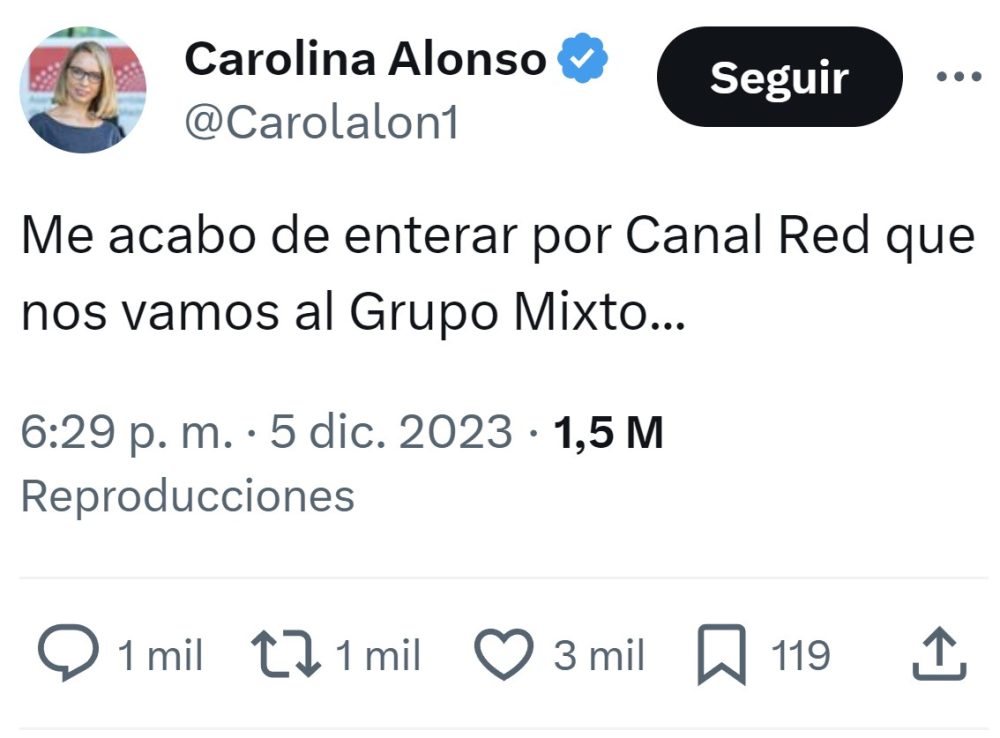 Carolina acaba de despertar del coma.
