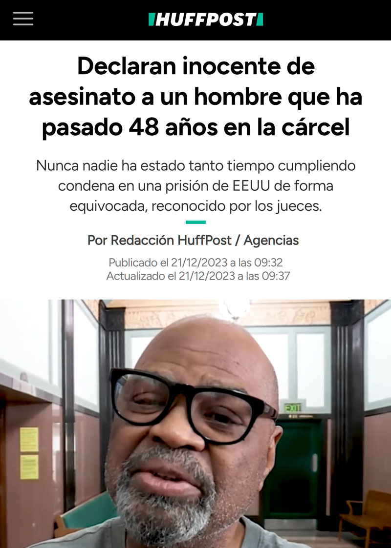 Le declaran inocente después de 48 años en la cárcel.